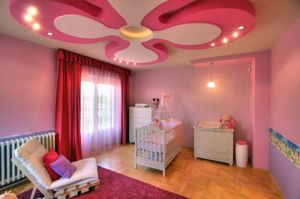 Декоративное освещение детской комнаты необходимо для зрительной коррекции
